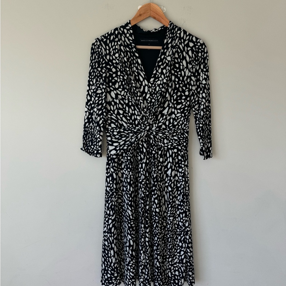 Black and White Patterned Dress